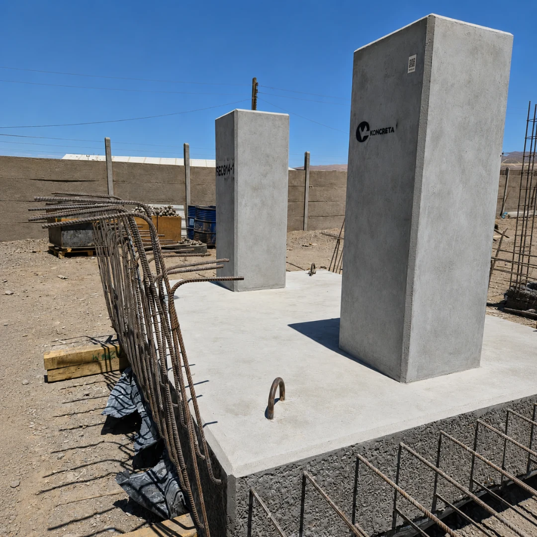 Fundaciones para sala eléctrica Agrosonda — BESS Atacama